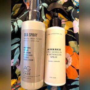 COPY: NWT 🌊🌞BEACH HAIR DUO BUNDLE🌞🌊 AG CARE BEACHY WAVES + LYFESTYLE CO 2in1